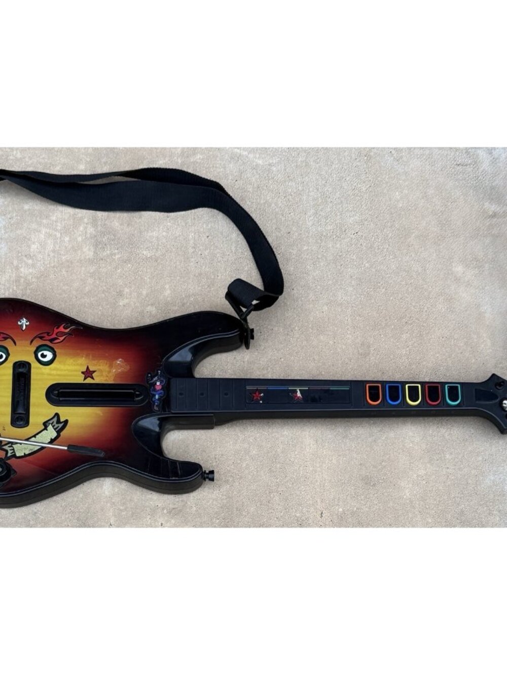 PS3 Guitar Hero Sunburst Wireless 95451.805 Red Octane World Tour *NO DONGLE*